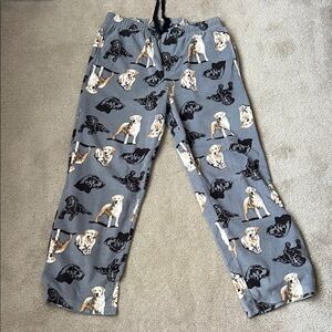 Croft & Barrow Gray Pajama Pants Labrador Dog size Large #B-2